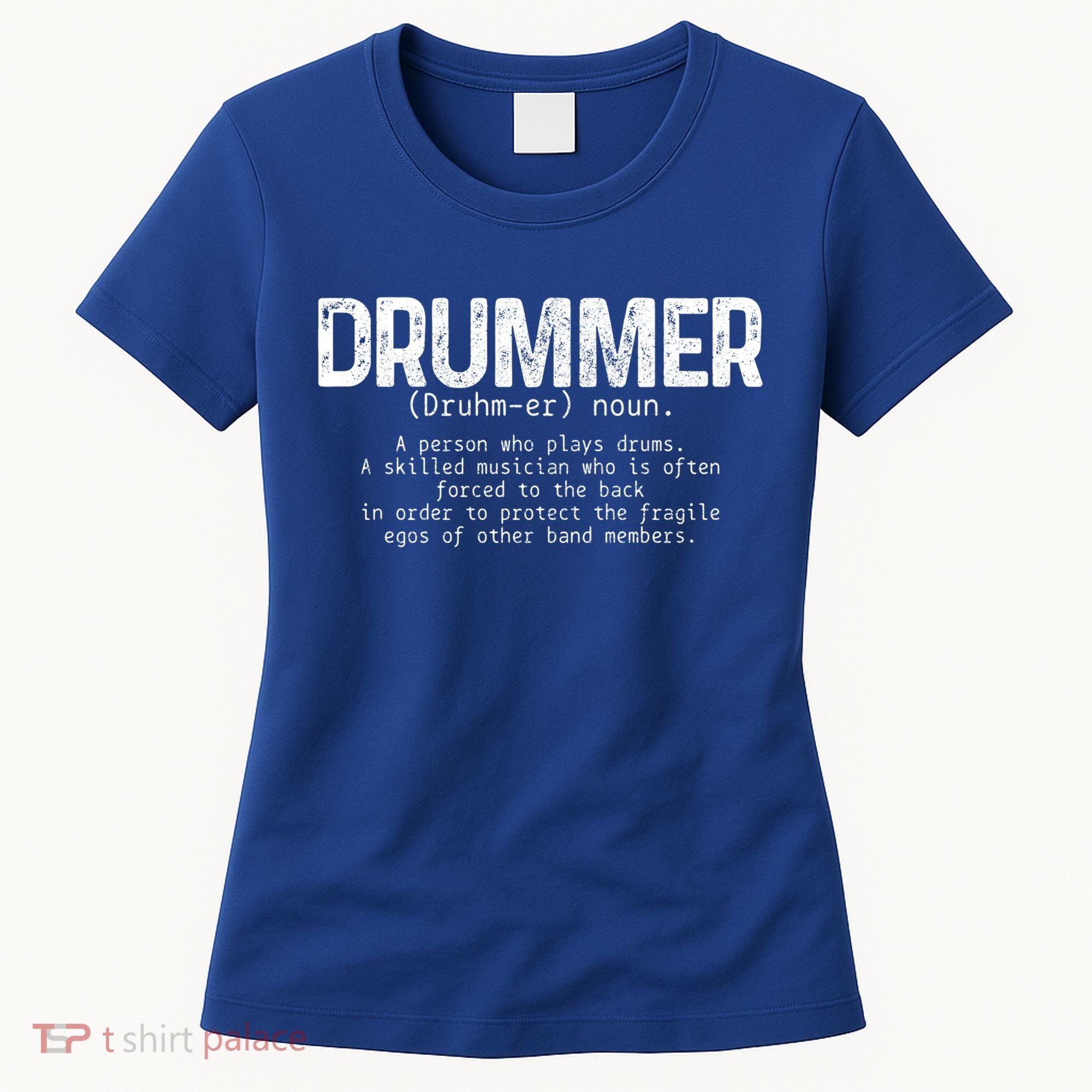 Drummer Definition Drums Drumming Funny Drummer Gift Women's T-Shirt