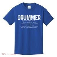 Drummer Definition Drums Drumming Funny Drummer Gift Kids T-Shirt thumb 0