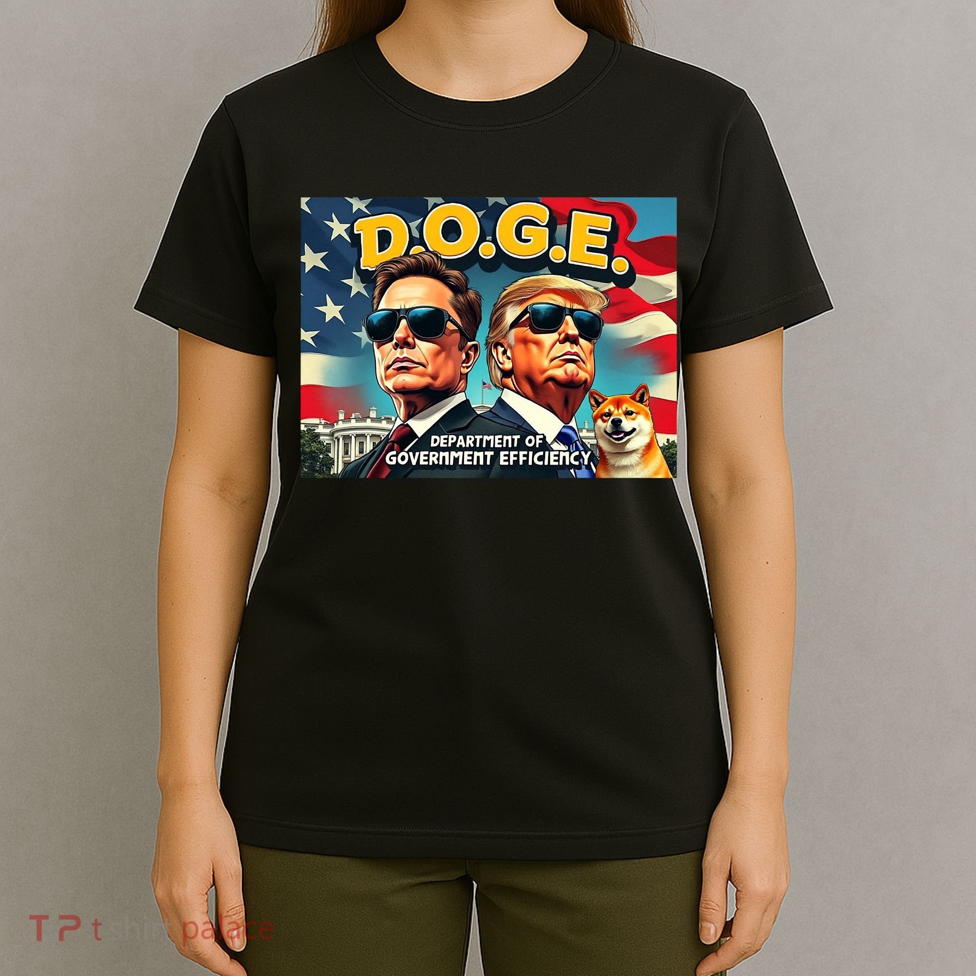 D.O.G.E Doge Department Of Government Efficiency Trump Elon T-Shirt