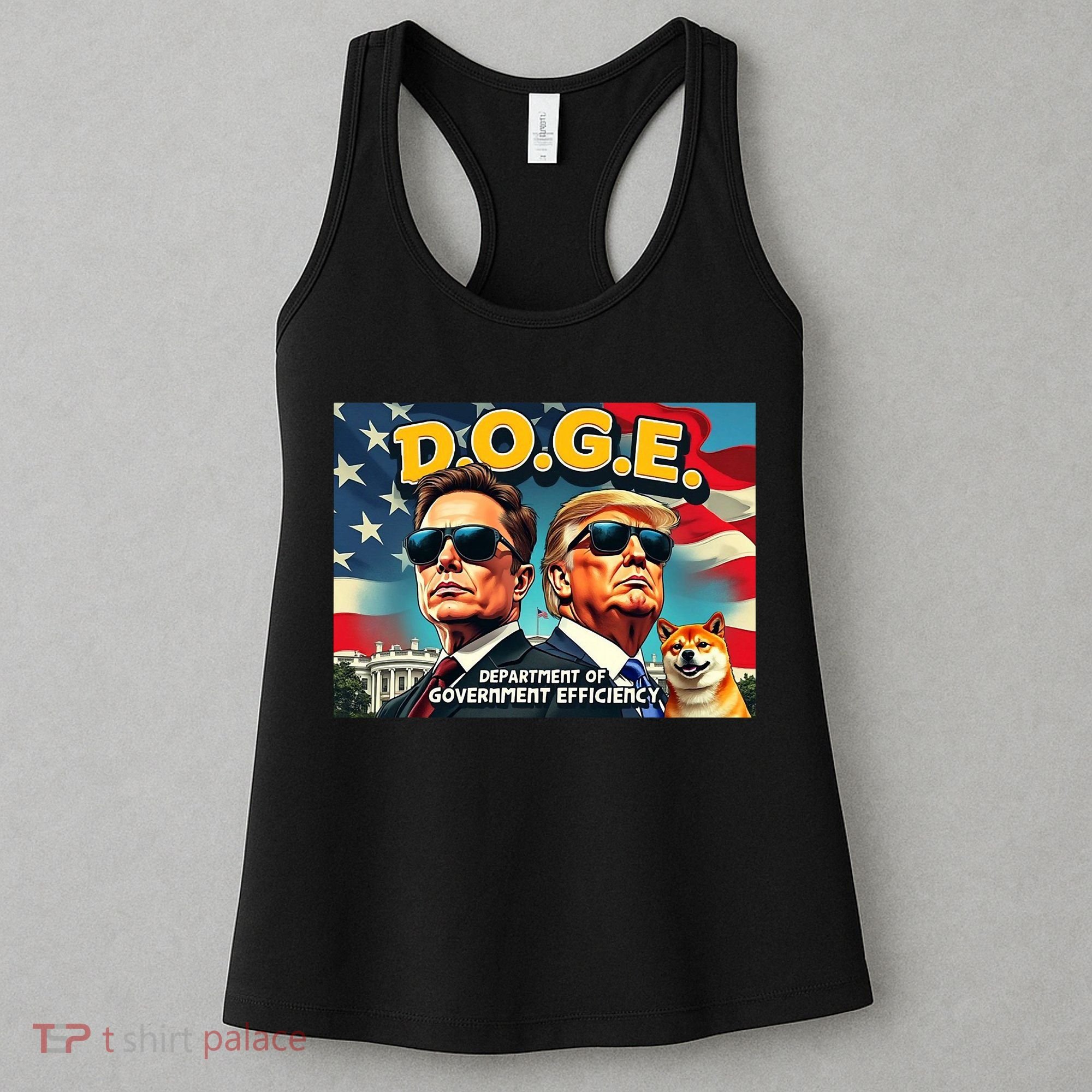 D.O.G.E Doge Department Of Government Efficiency Trump Elon Women's Tank Top
