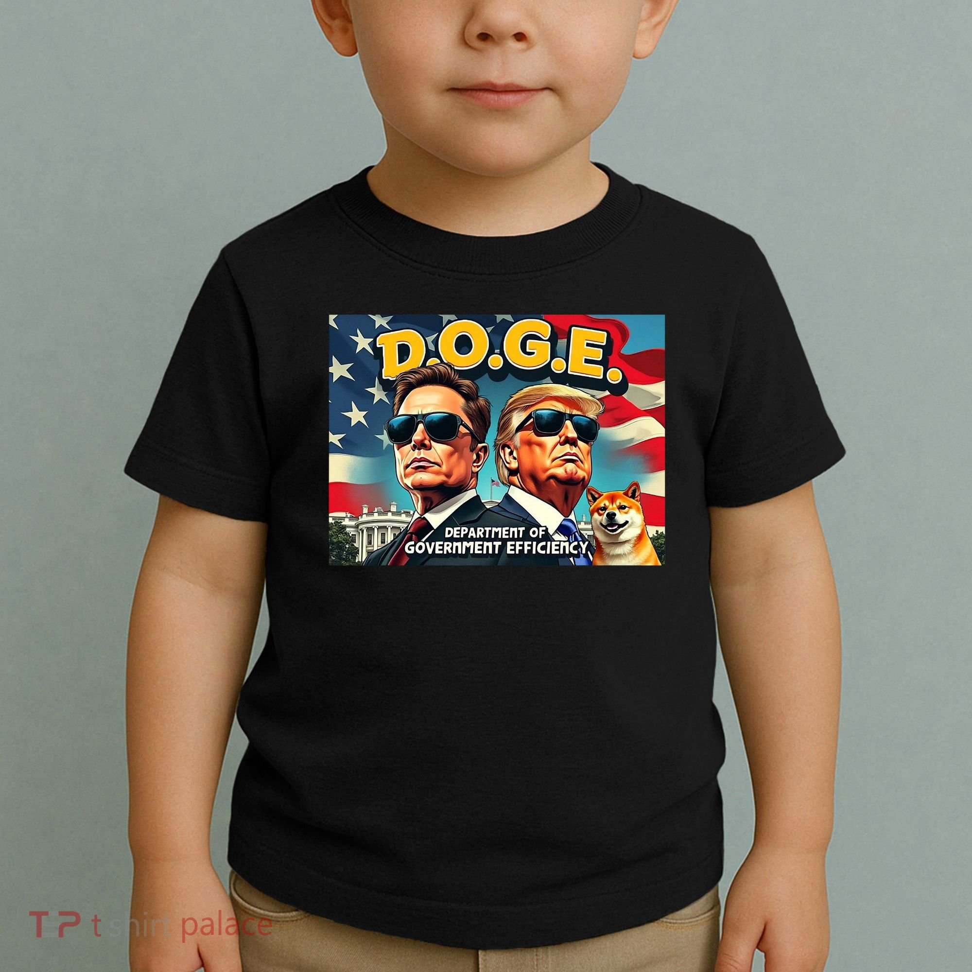 D.O.G.E Doge Department Of Government Efficiency Trump Elon Toddler T-Shirt