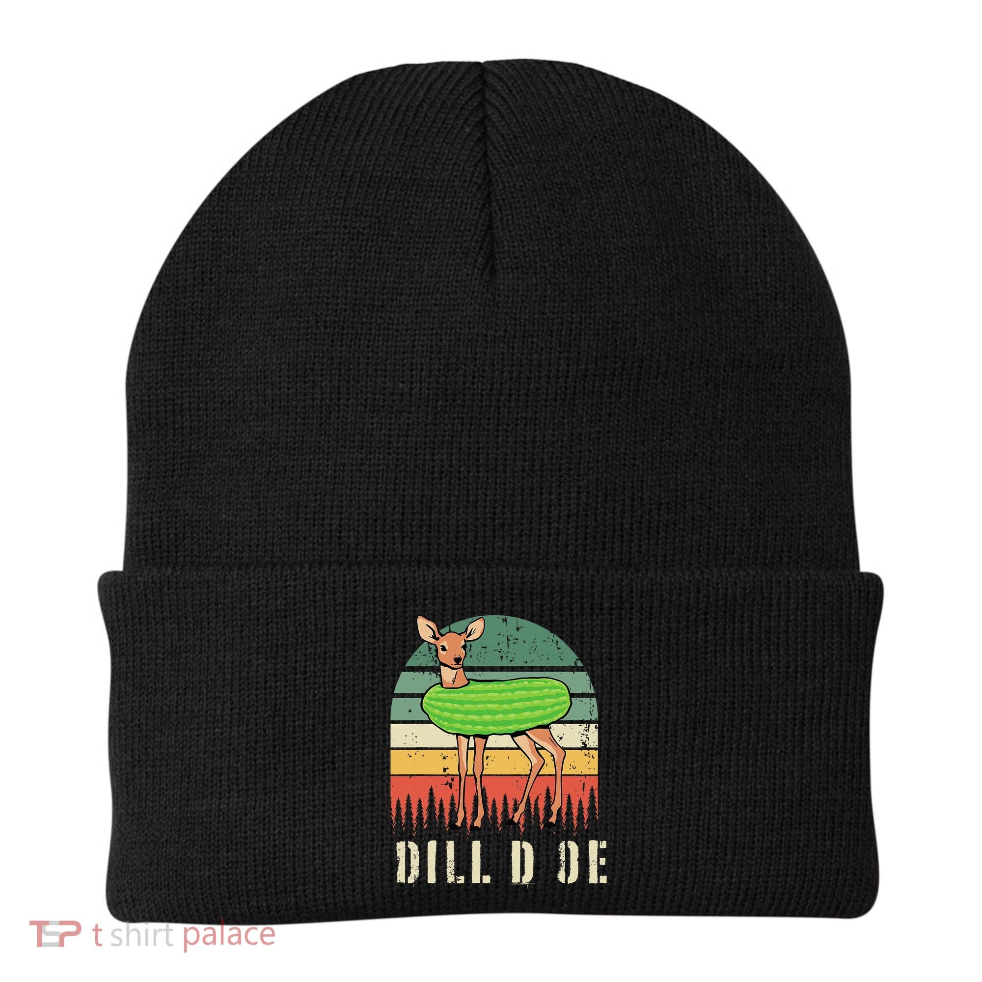 Dill Doe Deer Sunset Pickle Animal Funny Adult Humor Forest Beanie
