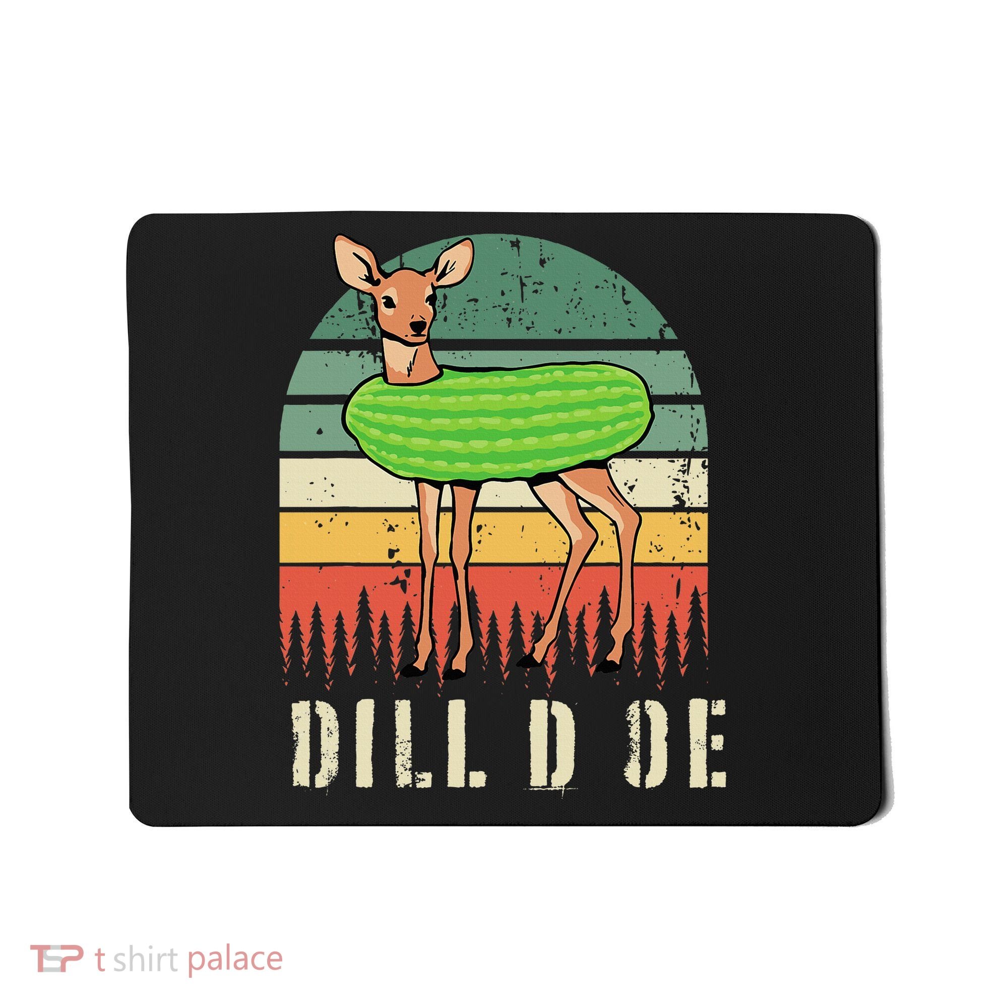 Dill Doe Deer Sunset Pickle Animal Funny Adult Humor Forest Mousepad