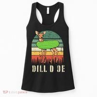 Dill Doe Deer Sunset Pickle Animal Funny Adult Humor Forest Women's Tank Top thumb 0