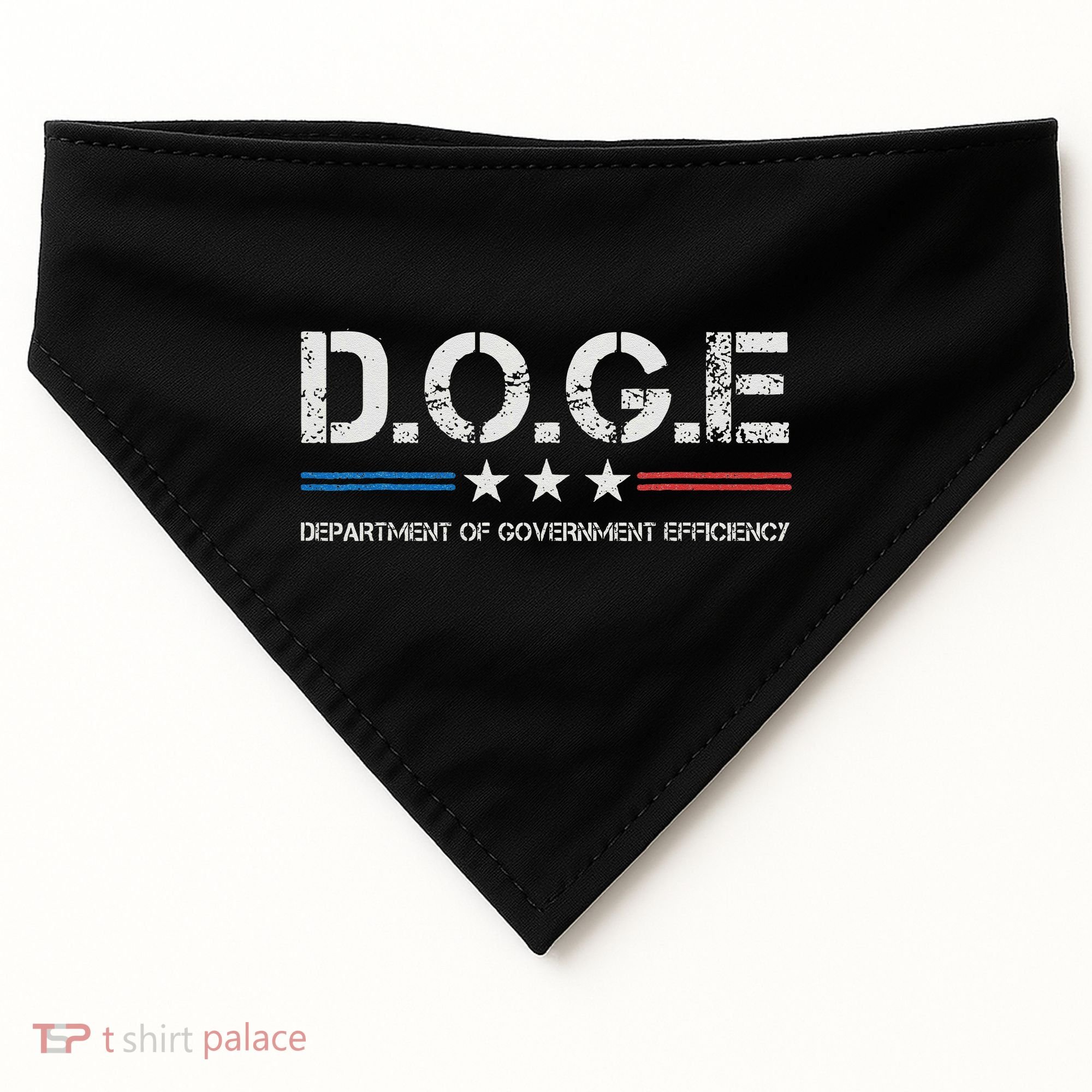 Doge D.O.G.E. Department Of Government Efficiency USA-Made Doggie Bandana