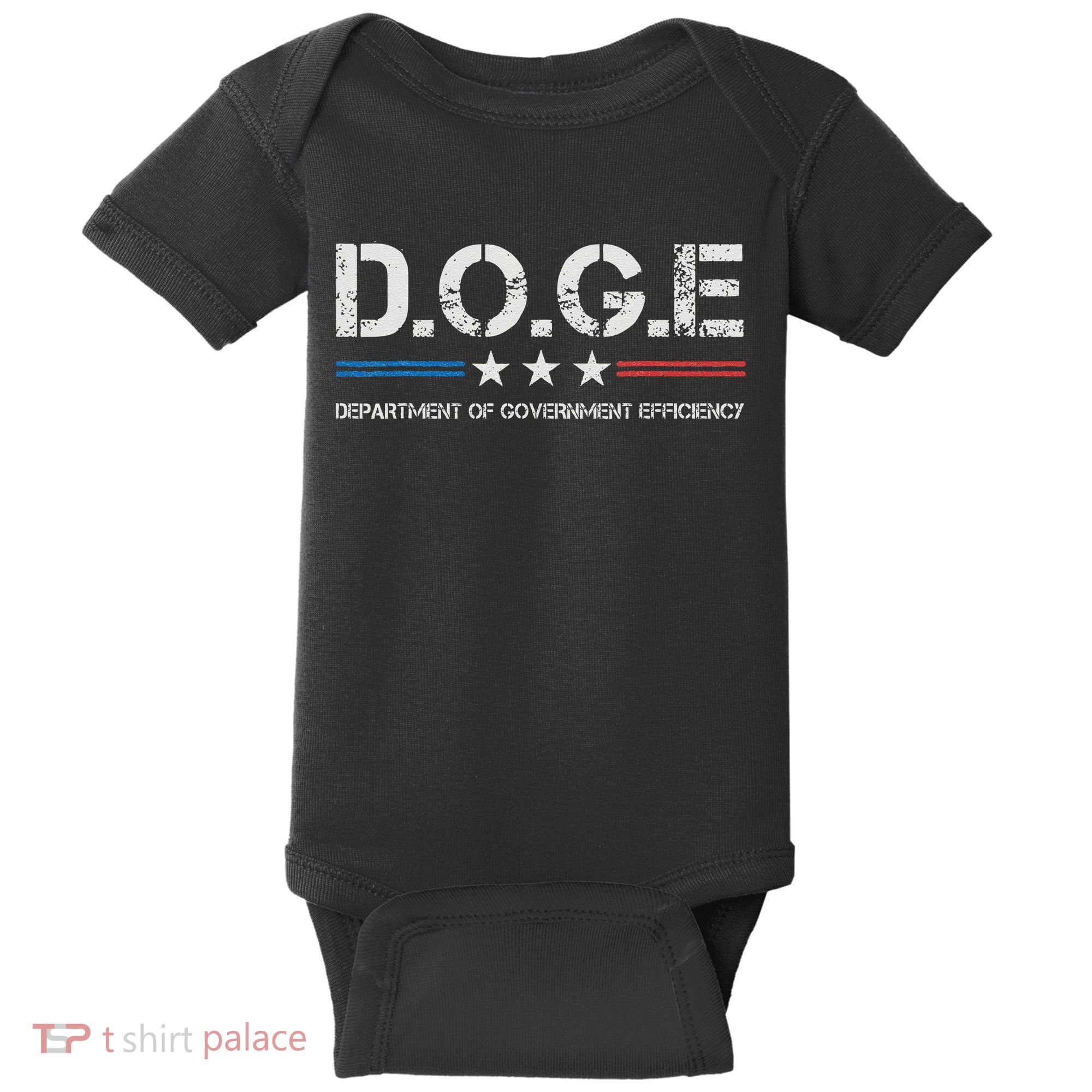 Doge D.O.G.E. Department Of Government Efficiency Baby Bodysuit