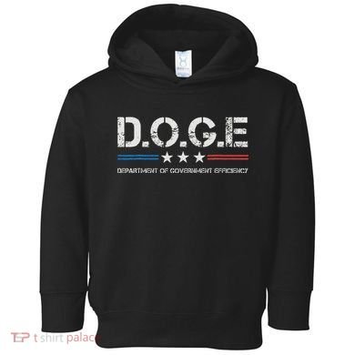 Doge D.O.G.E. Department Of Government Efficiency Toddler Hoodie