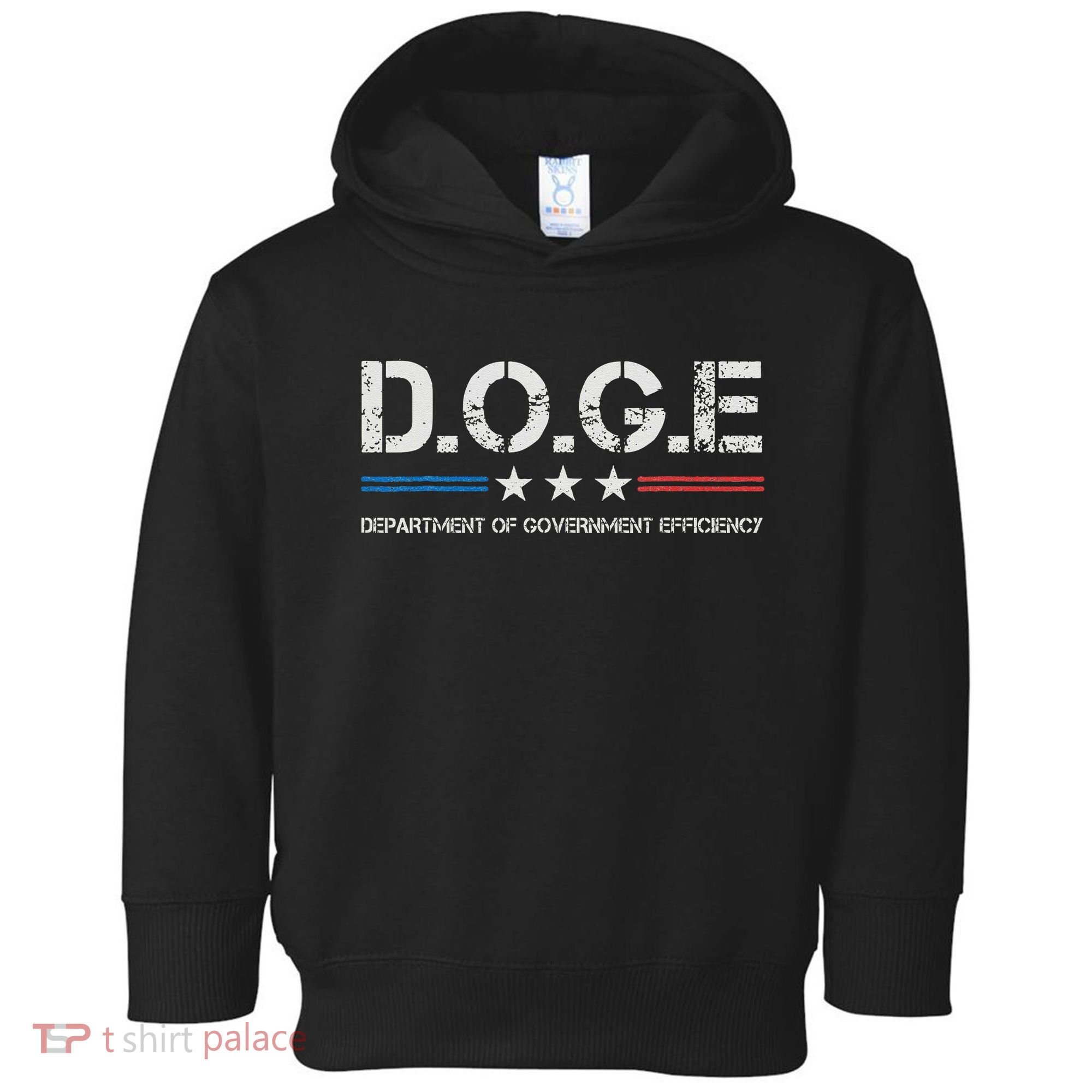Doge D.O.G.E. Department Of Government Efficiency Toddler Hoodie