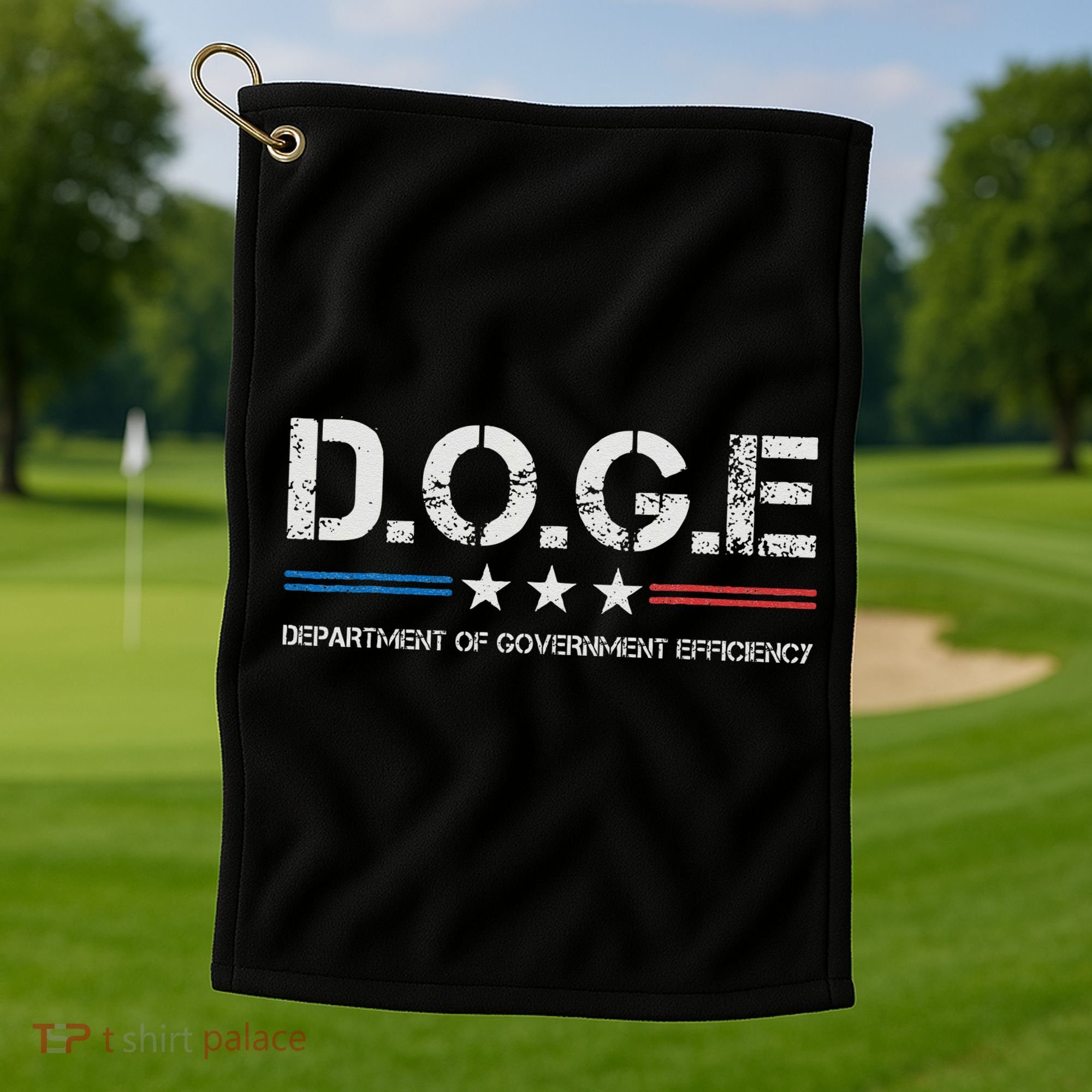 Doge D.O.G.E. Department Of Government Efficiency Golf Towel