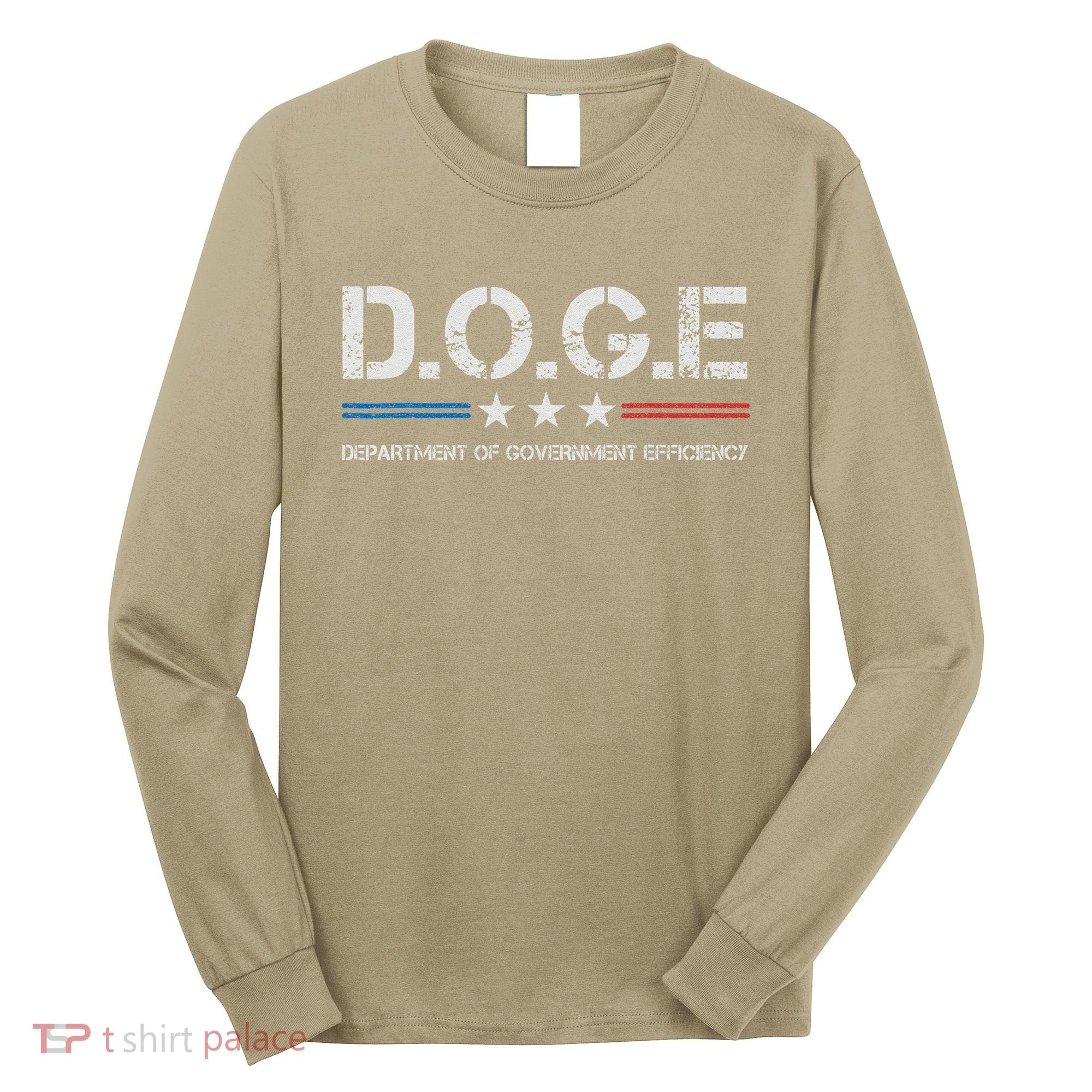 Doge D.O.G.E. Department Of Government Efficiency Long Sleeve Shirt