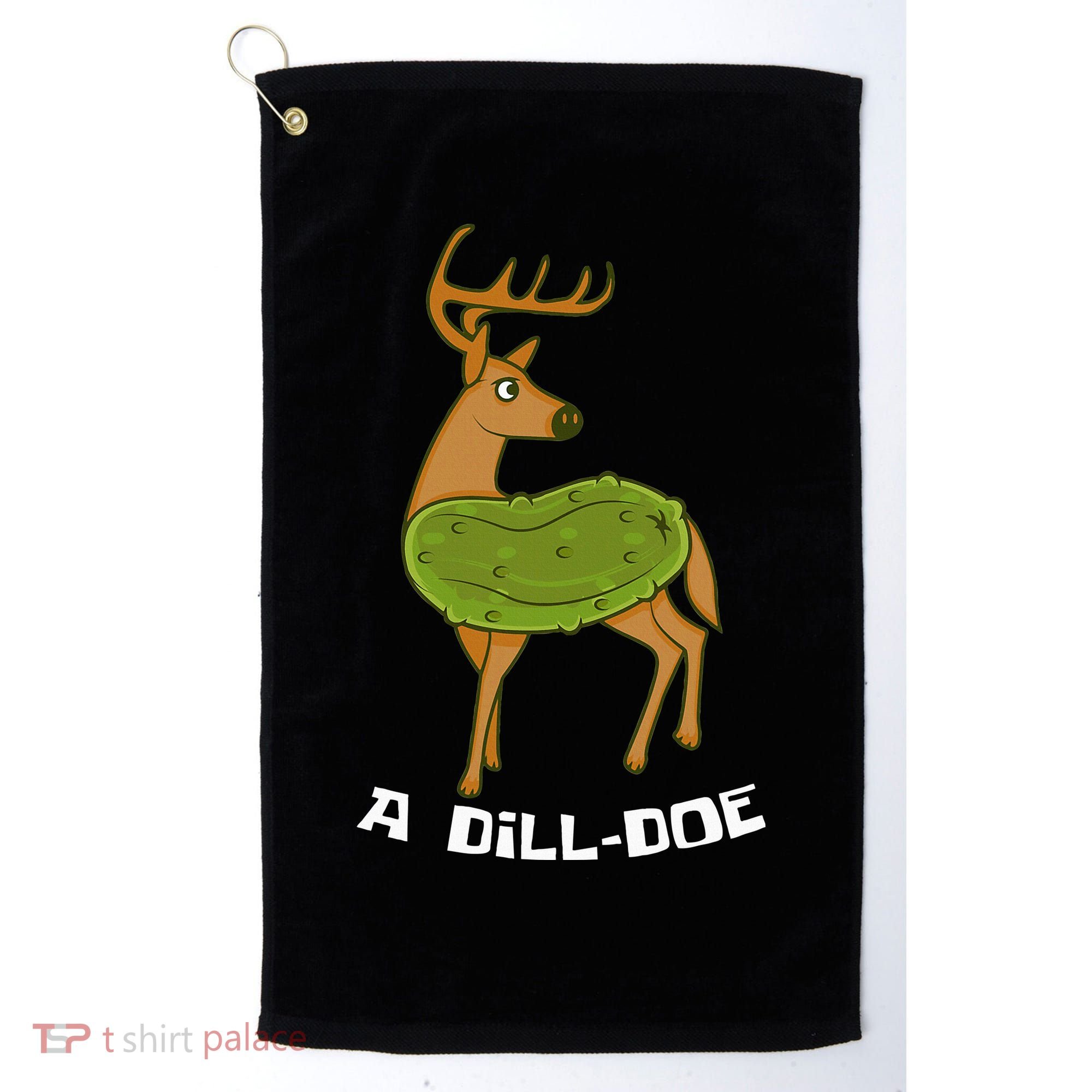 Dill Doe Dildo Comic And Joke Fan Golf Towel