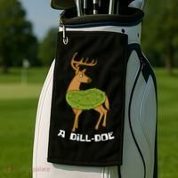 Dill Doe Dildo Comic And Joke Fan Golf Towel thumb 2