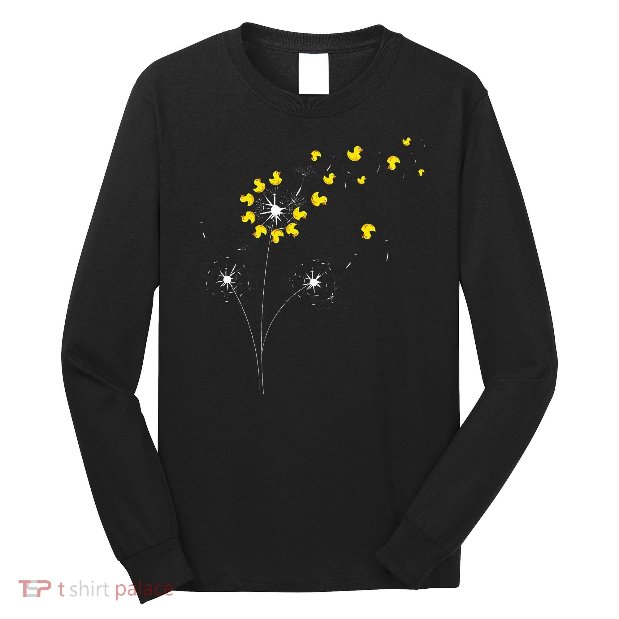 Ducky Dandelion Duckling Duckie Lover Bath Toy Rubber Duck Long Sleeve Shirt