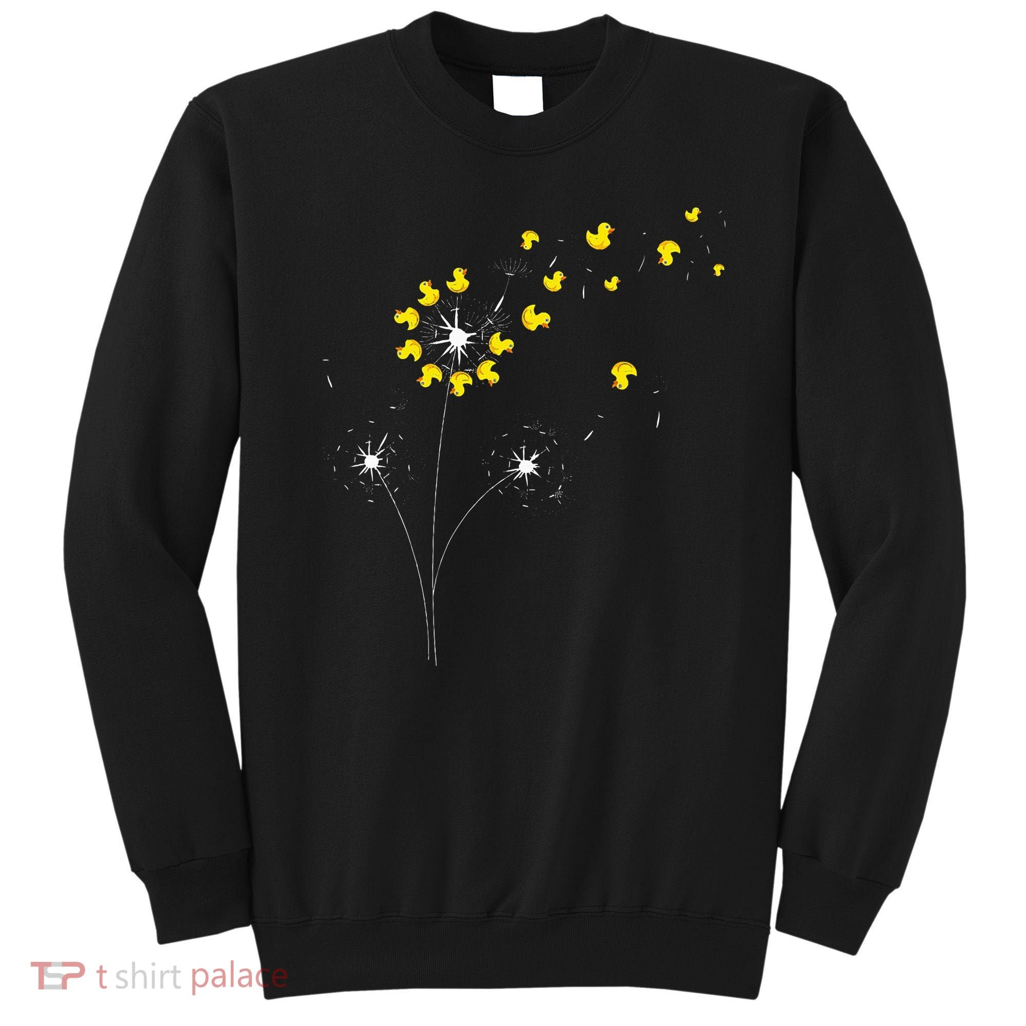 Ducky Dandelion Duckling Duckie Lover Bath Toy Rubber Duck Sweatshirt