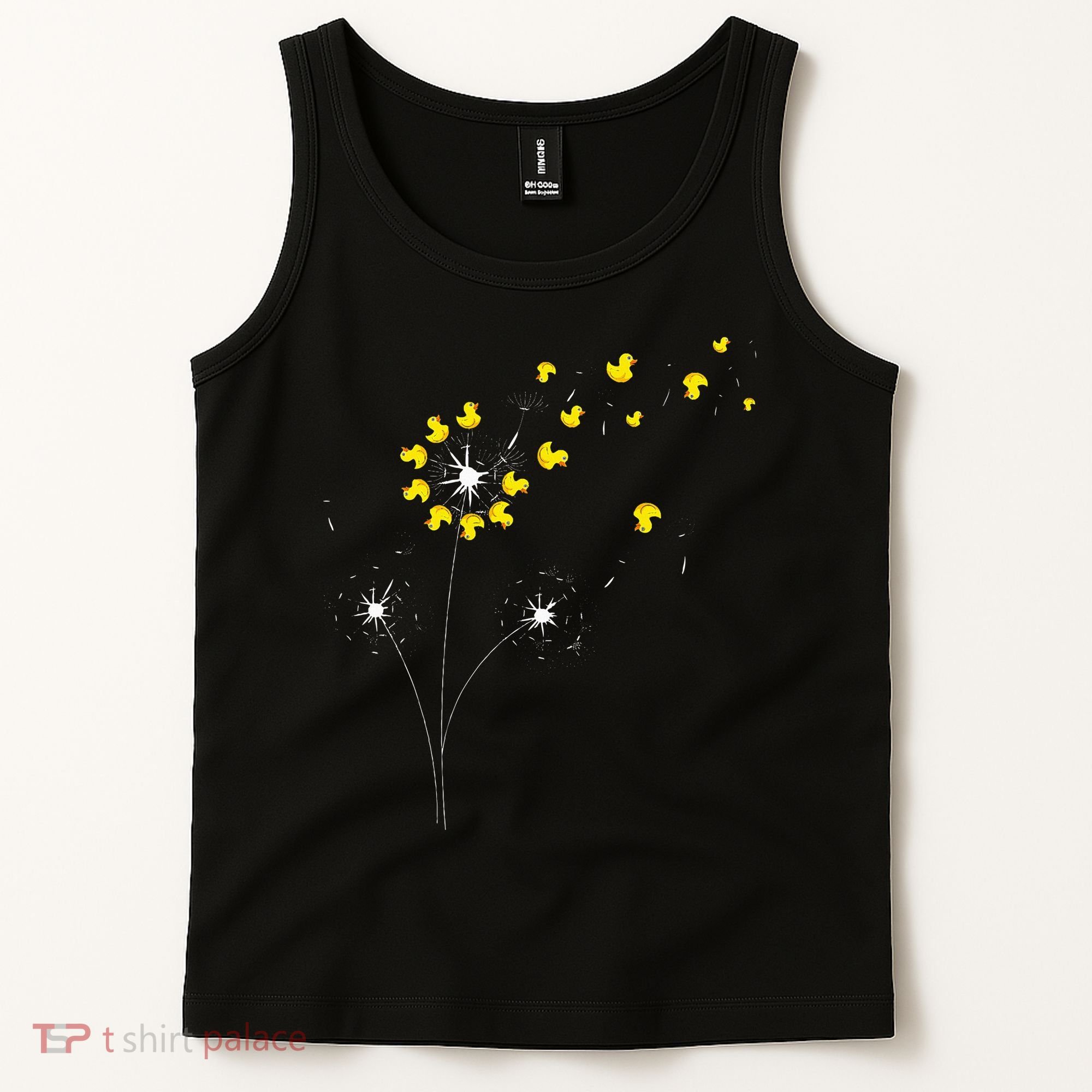 Ducky Dandelion Duckling Duckie Lover Bath Toy Rubber Duck Tank Top