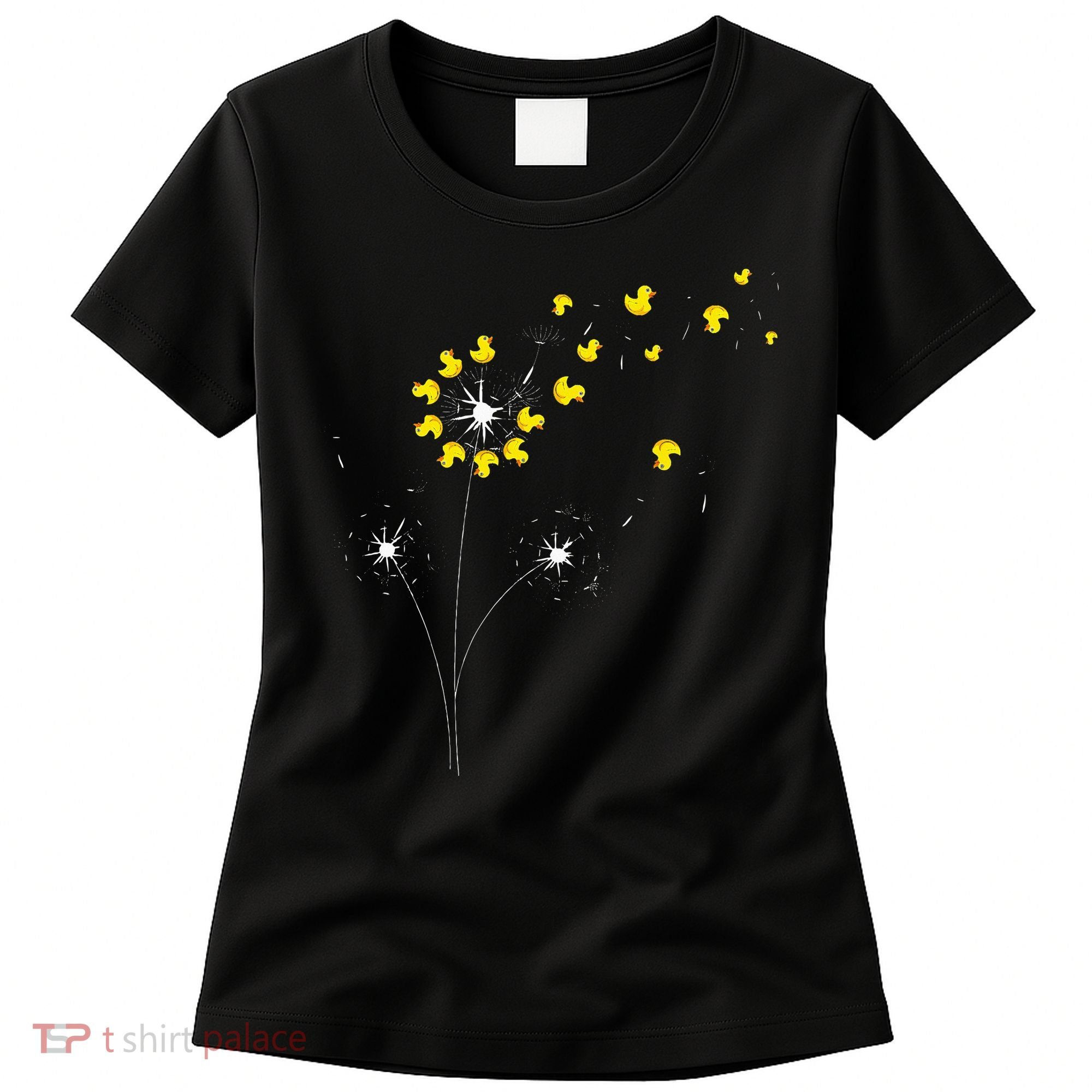 Ducky Dandelion Duckling Duckie Lover Bath Toy Rubber Duck Women's T-Shirt