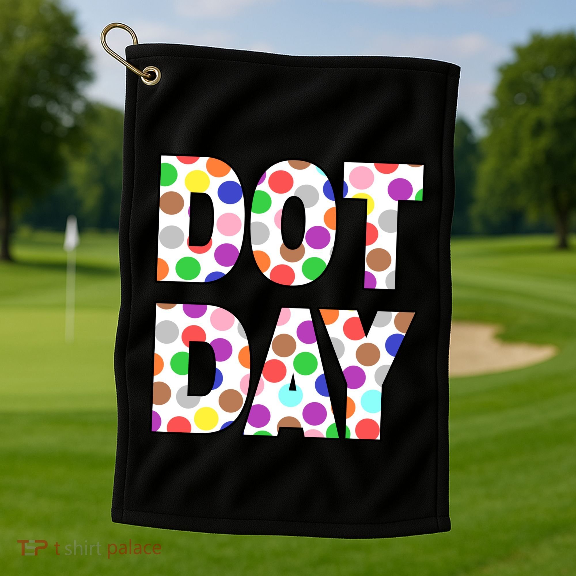 Dotty Dot Day Golf Towel