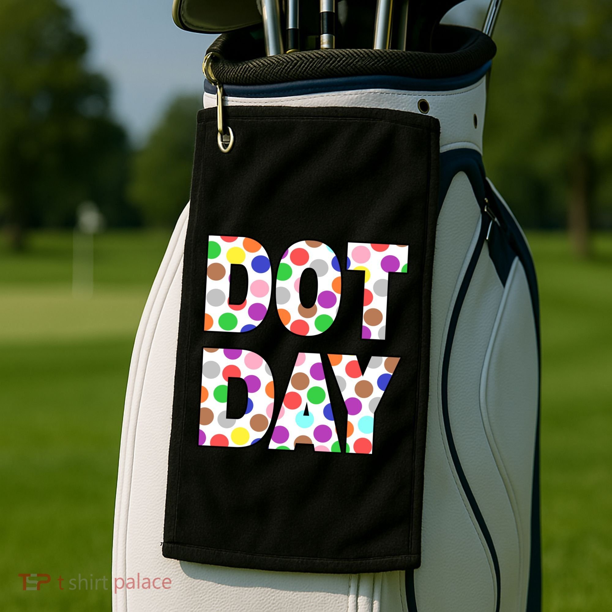 Dotty Dot Day Golf Towel