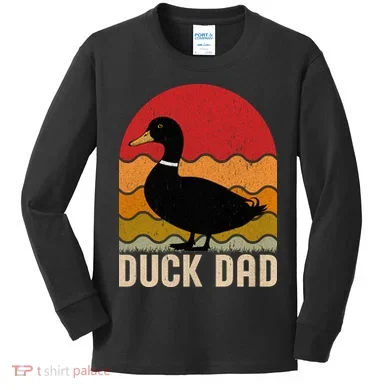 Duck Dad Kids Long Sleeve Shirt