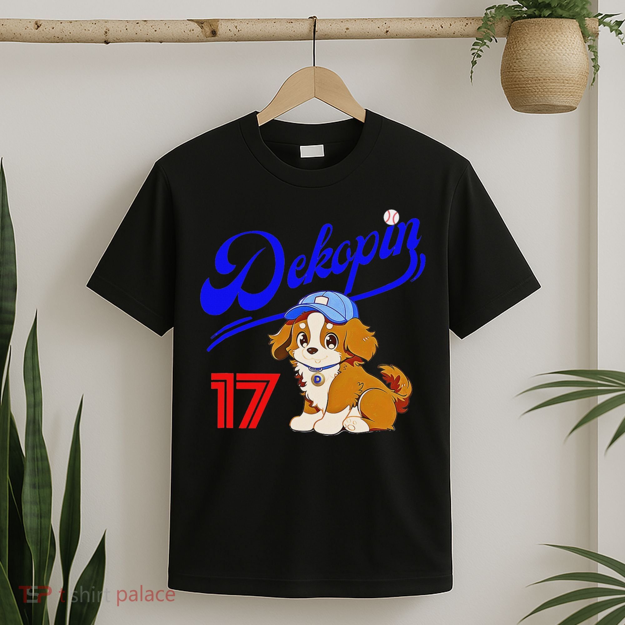 Decopin, Decoy, Dog , No.17, Otani, Pet Dog, Koi Kerhondier, Baseball Game, Decoy T-Shirt