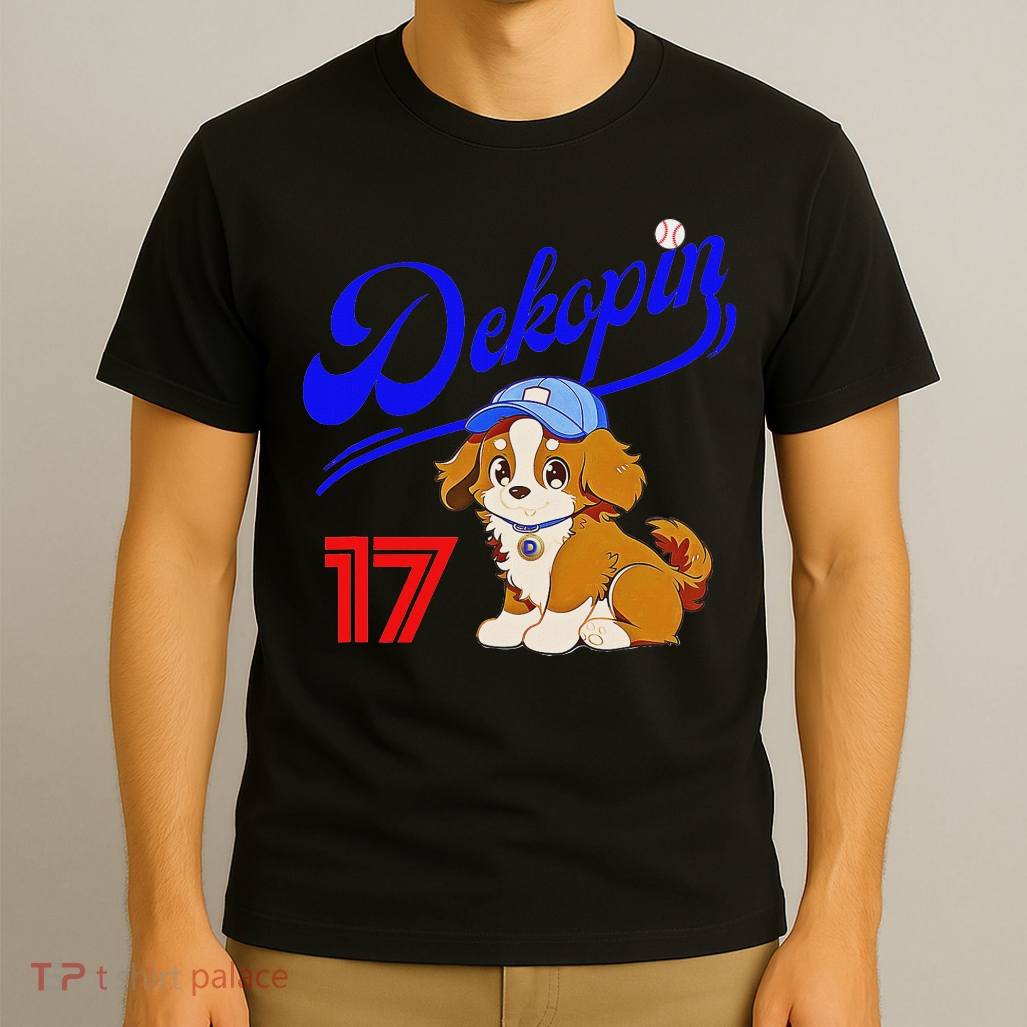 Decopin, Decoy, Dog , No.17, Otani, Pet Dog, Koi Kerhondier, Baseball Game, Decoy T-Shirt