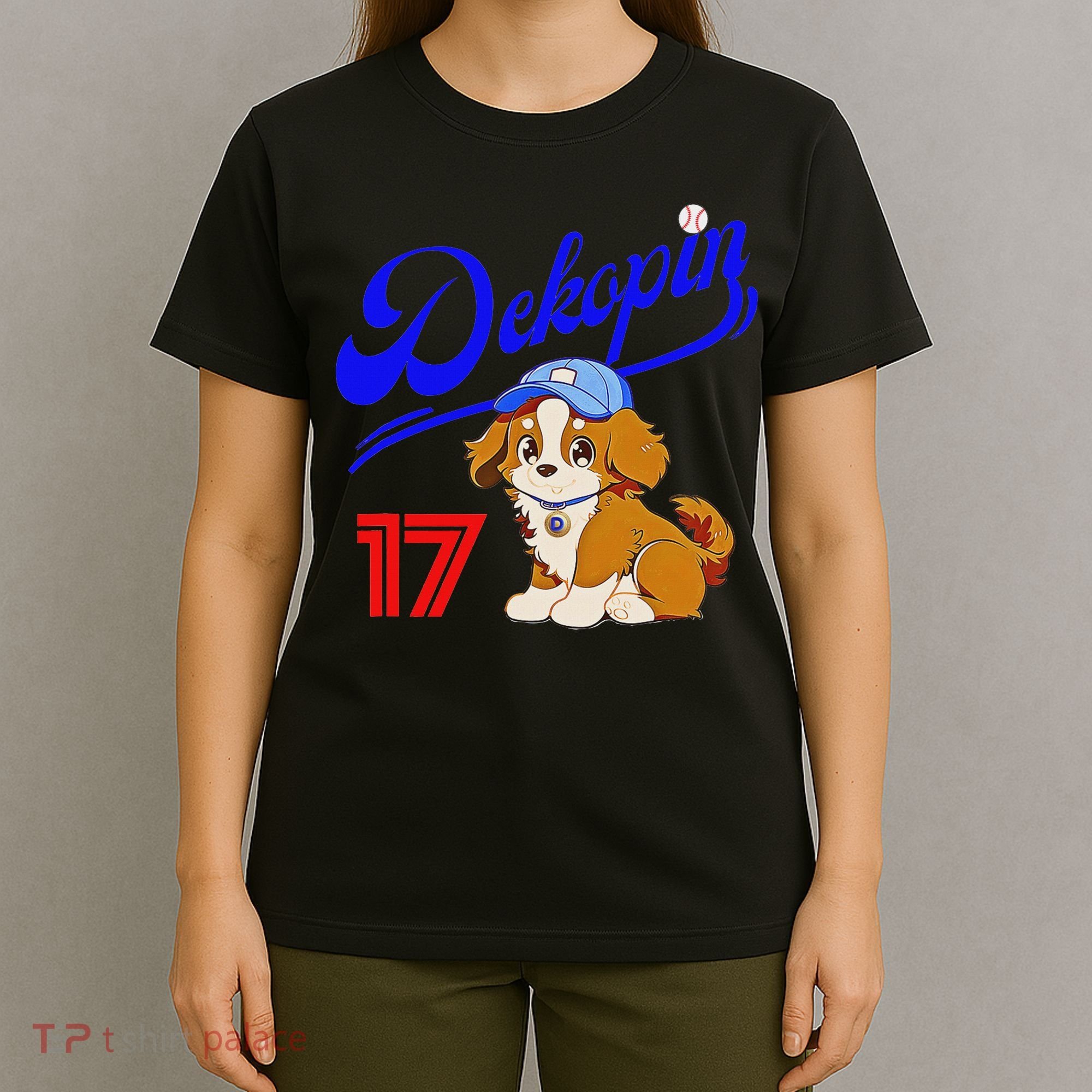 Decopin, Decoy, Dog , No.17, Otani, Pet Dog, Koi Kerhondier, Baseball Game, Decoy T-Shirt