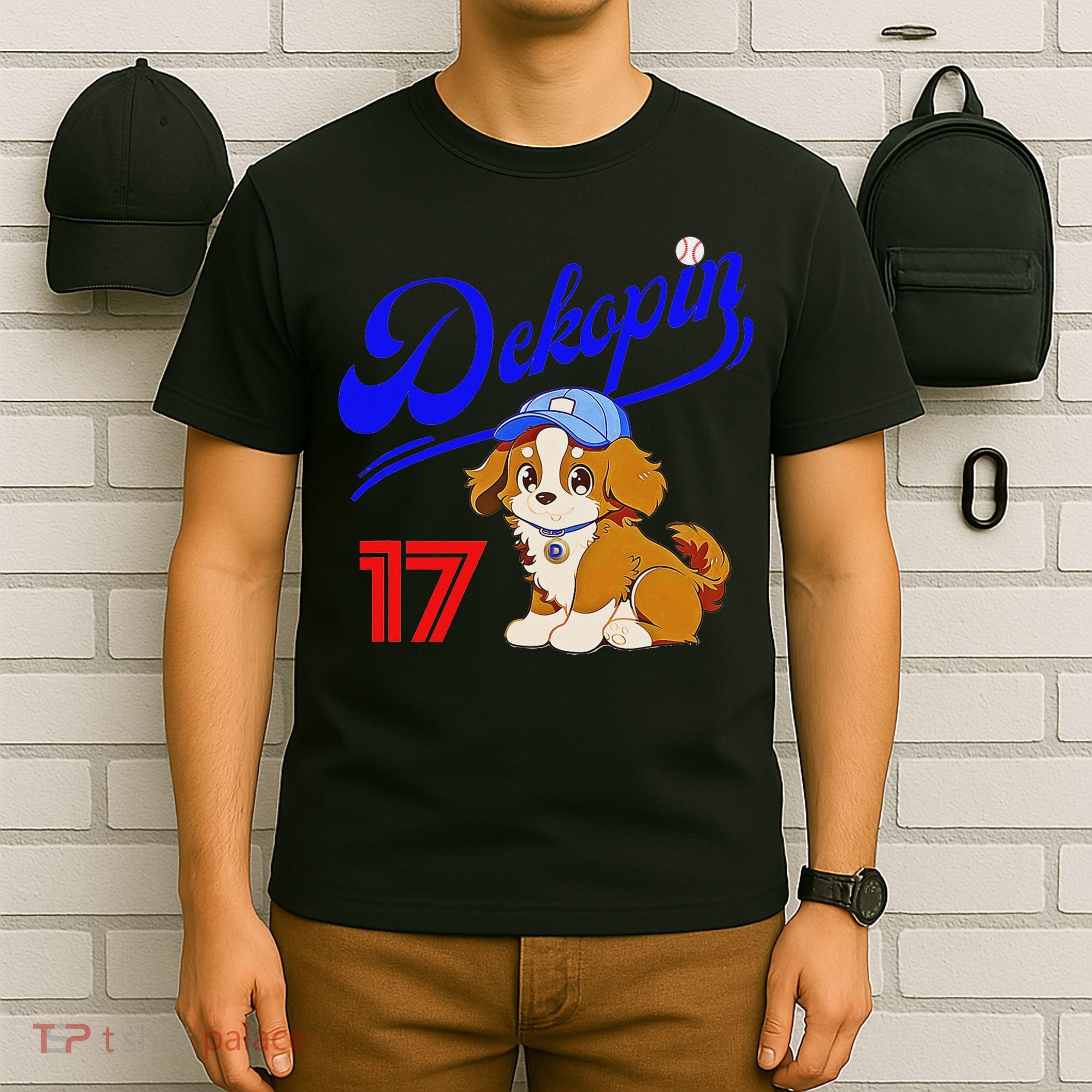 Decopin, Decoy, Dog , No.17, Otani, Pet Dog, Koi Kerhondier, Baseball Game, Decoy T-Shirt