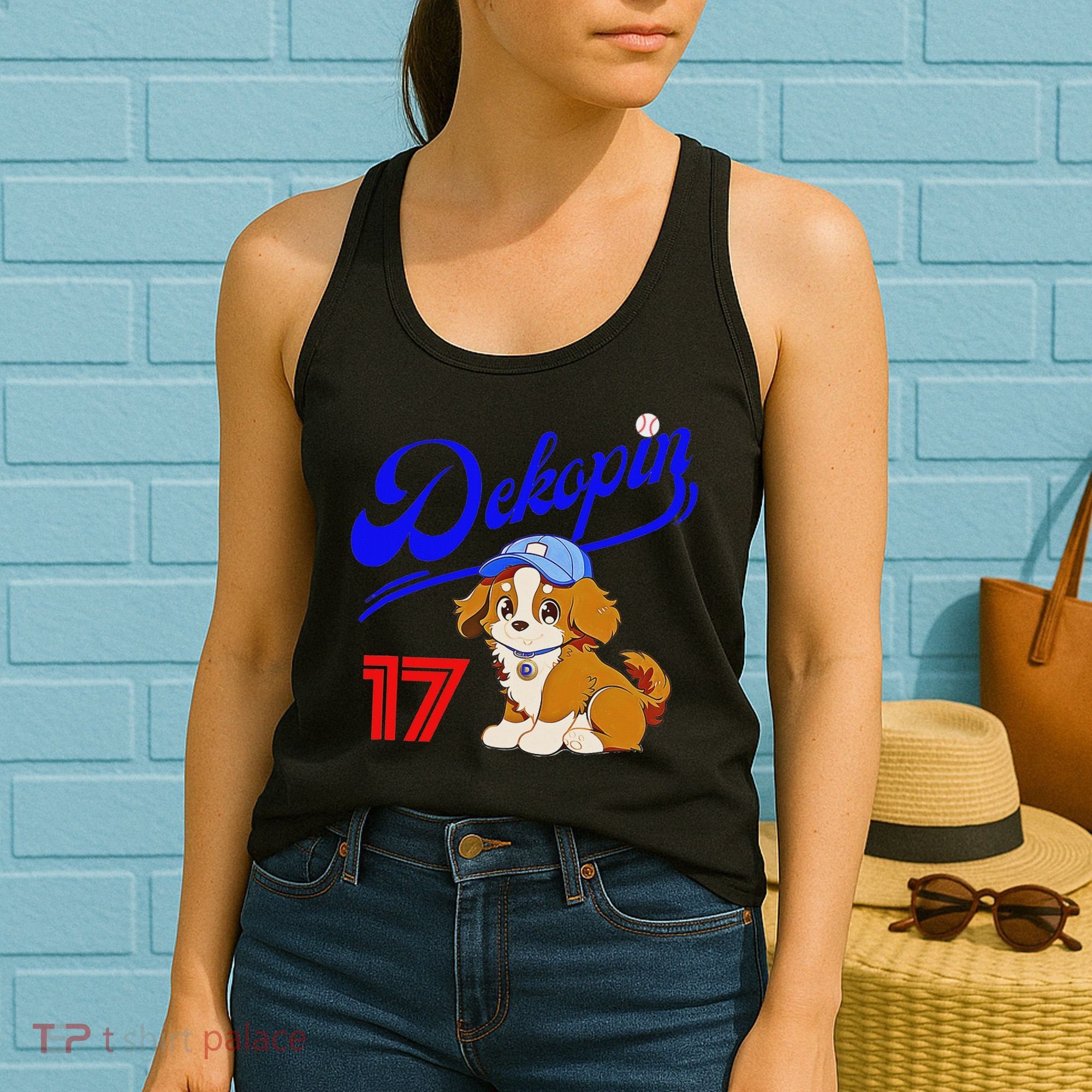 Decopin, Decoy, Dog , No.17, Otani, Pet Dog, Koi Kerhondier, Baseball Game, Decoy Women's Tank Top