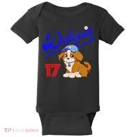 Decopin, Decoy, Dog , No.17, Otani, Pet Dog, Koi Kerhondier, Baseball Game, Decoy Baby Bodysuit thumb 0