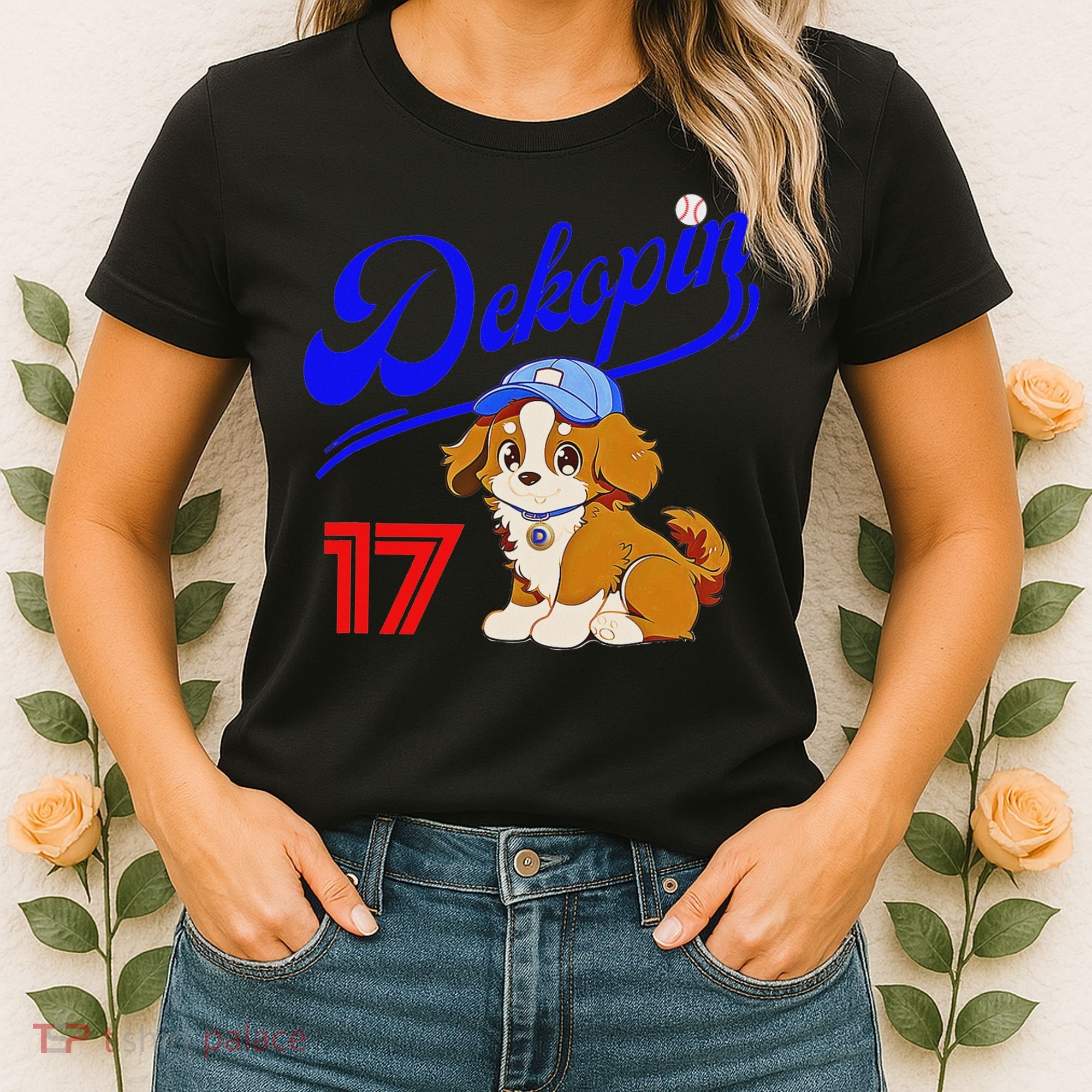 Decopin, Decoy, Dog , No.17, Otani, Pet Dog, Koi Kerhondier, Baseball Game, Decoy Women's T-Shirt