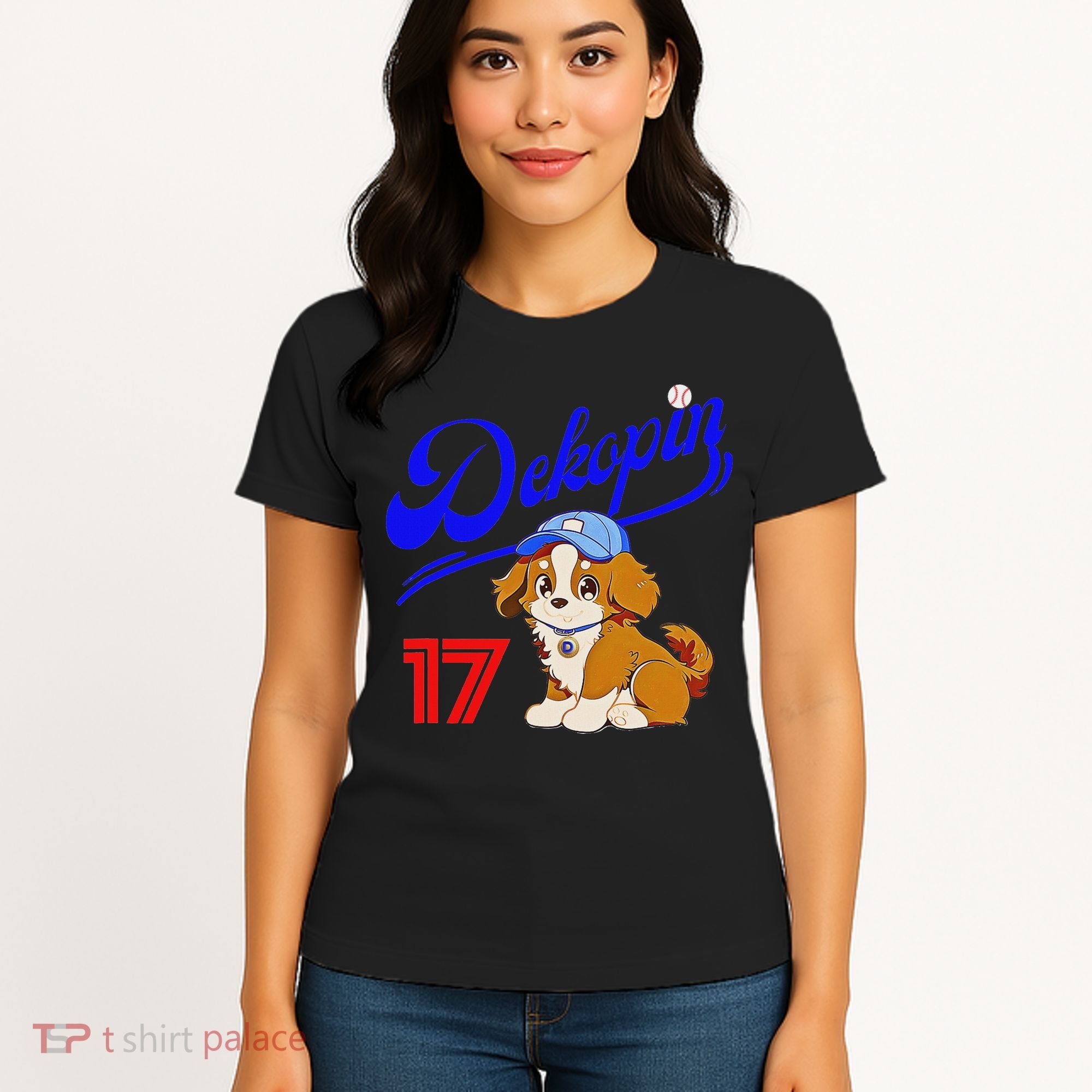 Decopin, Decoy, Dog , No.17, Otani, Pet Dog, Koi Kerhondier, Baseball Game, Decoy Women's T-Shirt