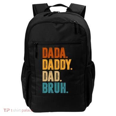 Dada Daddy Dad Bruh Vintage Backpack