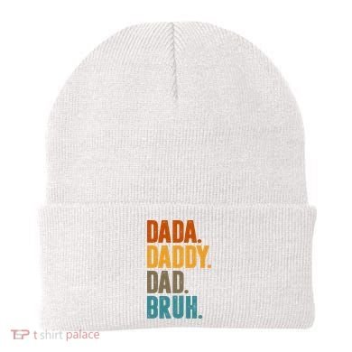 Dada Daddy Dad Bruh Vintage Beanie