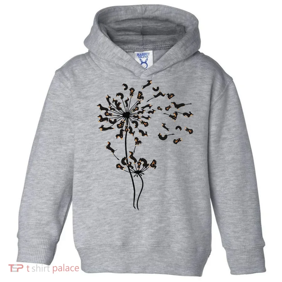 Dachshund Dandelion Toddler Hoodie