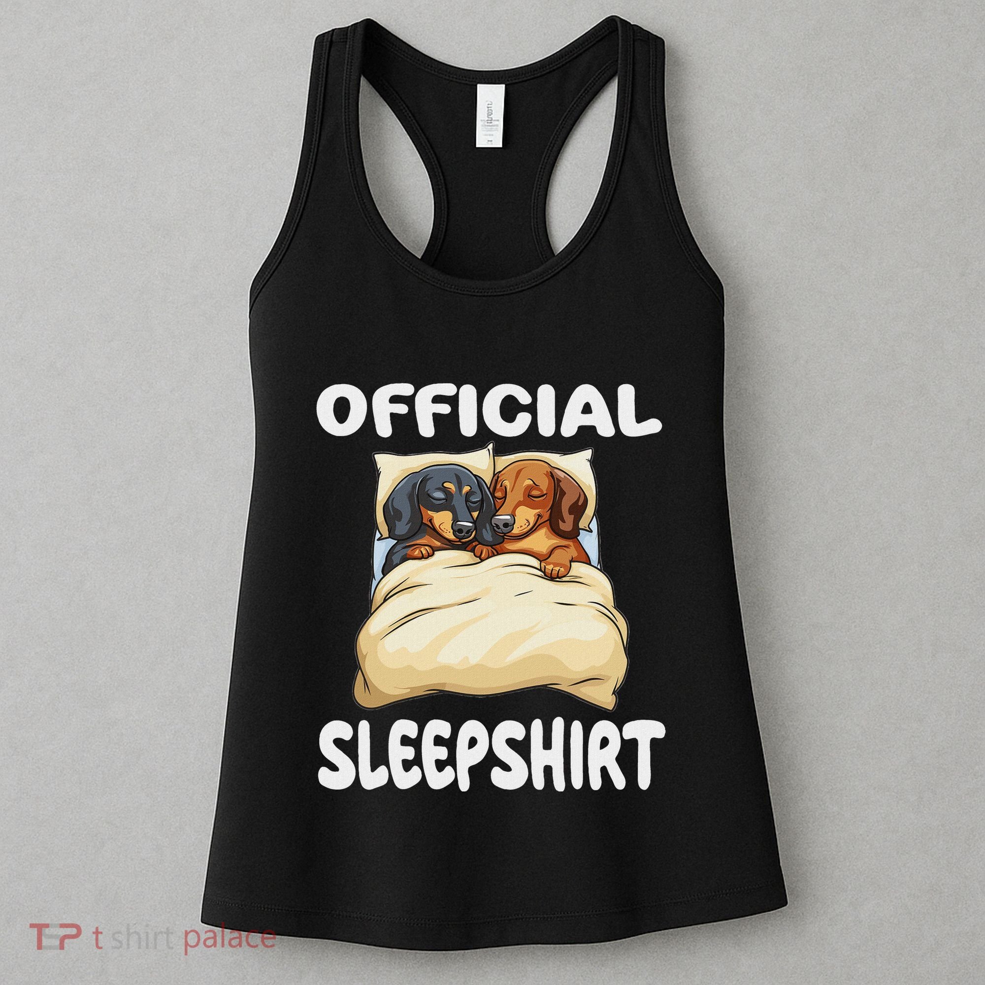 Dachshund Doxie Dog Sleep Pajamas Nightgown Women's Tank Top