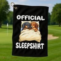 Dachshund Doxie Dog Sleep Pajamas Nightgown Golf Towel thumb 1