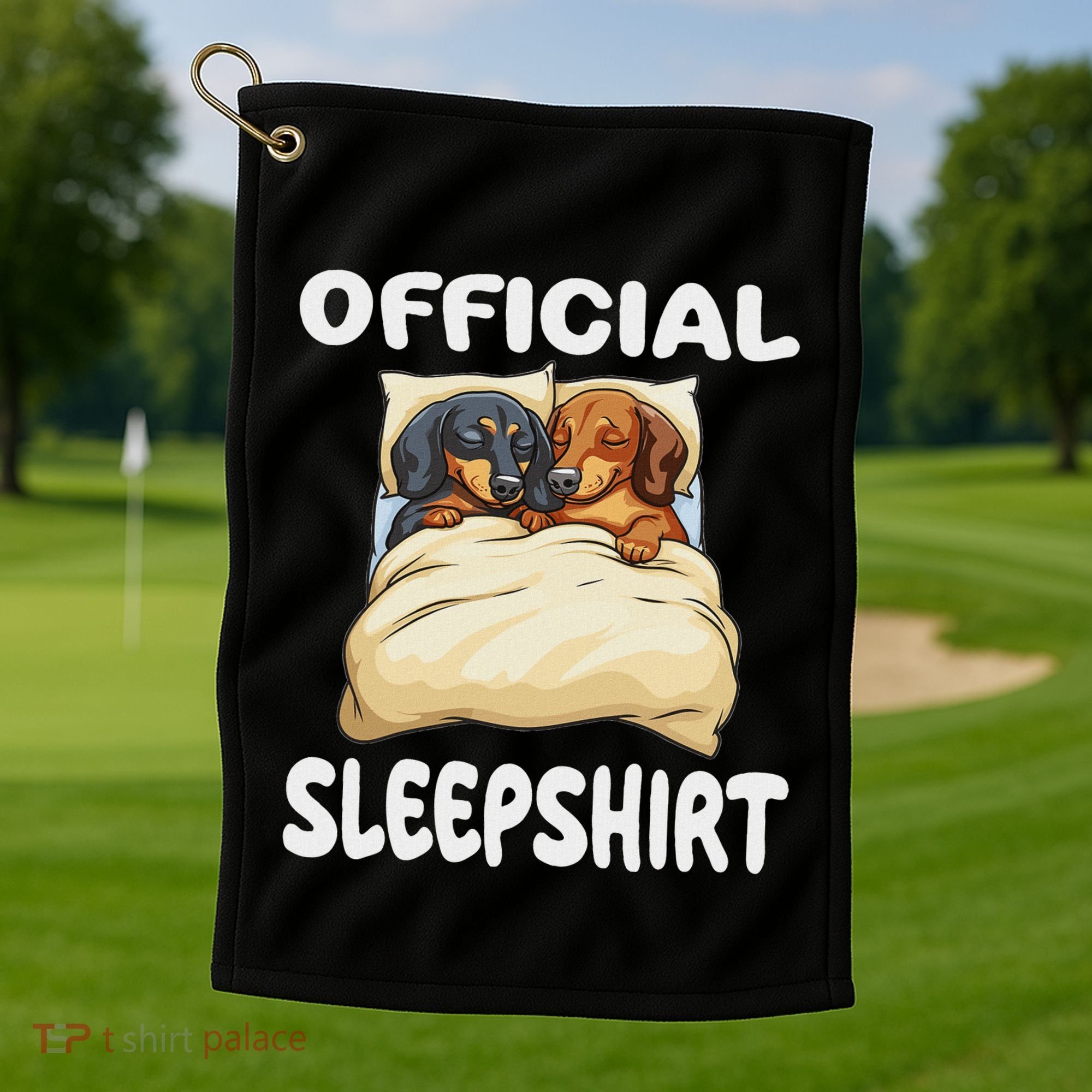 Dachshund Doxie Dog Sleep Pajamas Nightgown Golf Towel