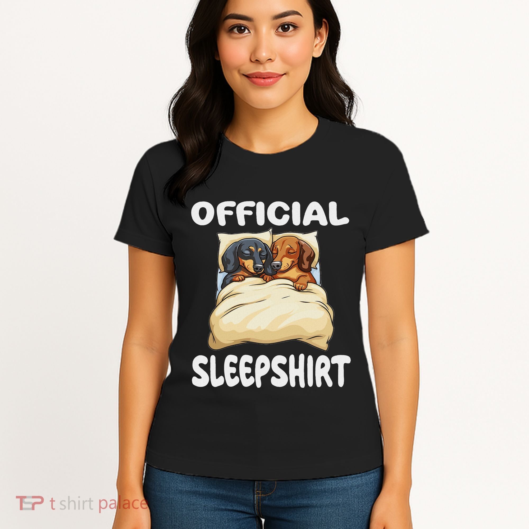 Dachshund Doxie Dog Sleep Pajamas Nightgown Women's T-Shirt