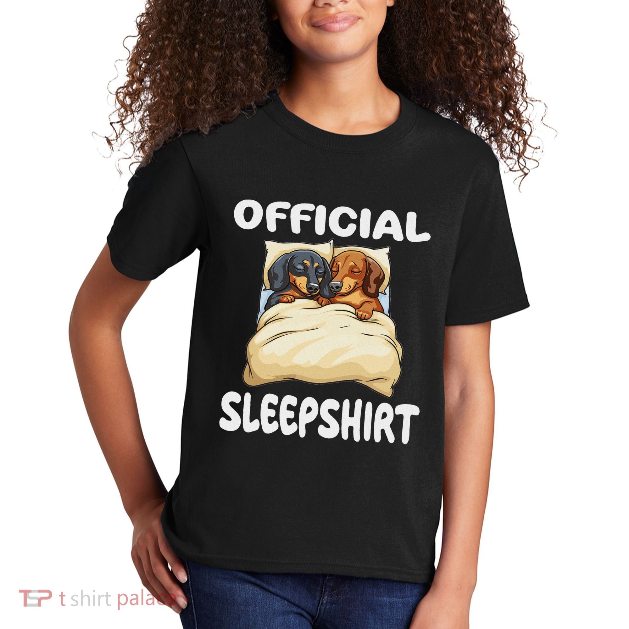 Dachshund Doxie Dog Sleep Pajamas Nightgown Kids T-Shirt
