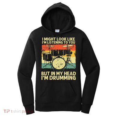 Drummer Design Drumline Drumming Drummer Women's Hoodie