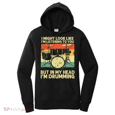Drummer Design Drumline Drumming Drummer Women's Hoodie