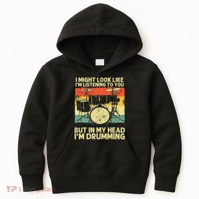 Drummer Design Drumline Drumming Drummer Kids Hoodie