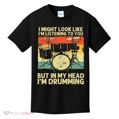Drummer Design Drumline Drumming Drummer Kids T-Shirt
