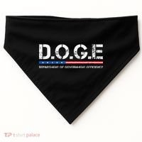 Doge D.O.G.E. Department Of Government Efficiency USA-Made Doggie Bandana thumb 0