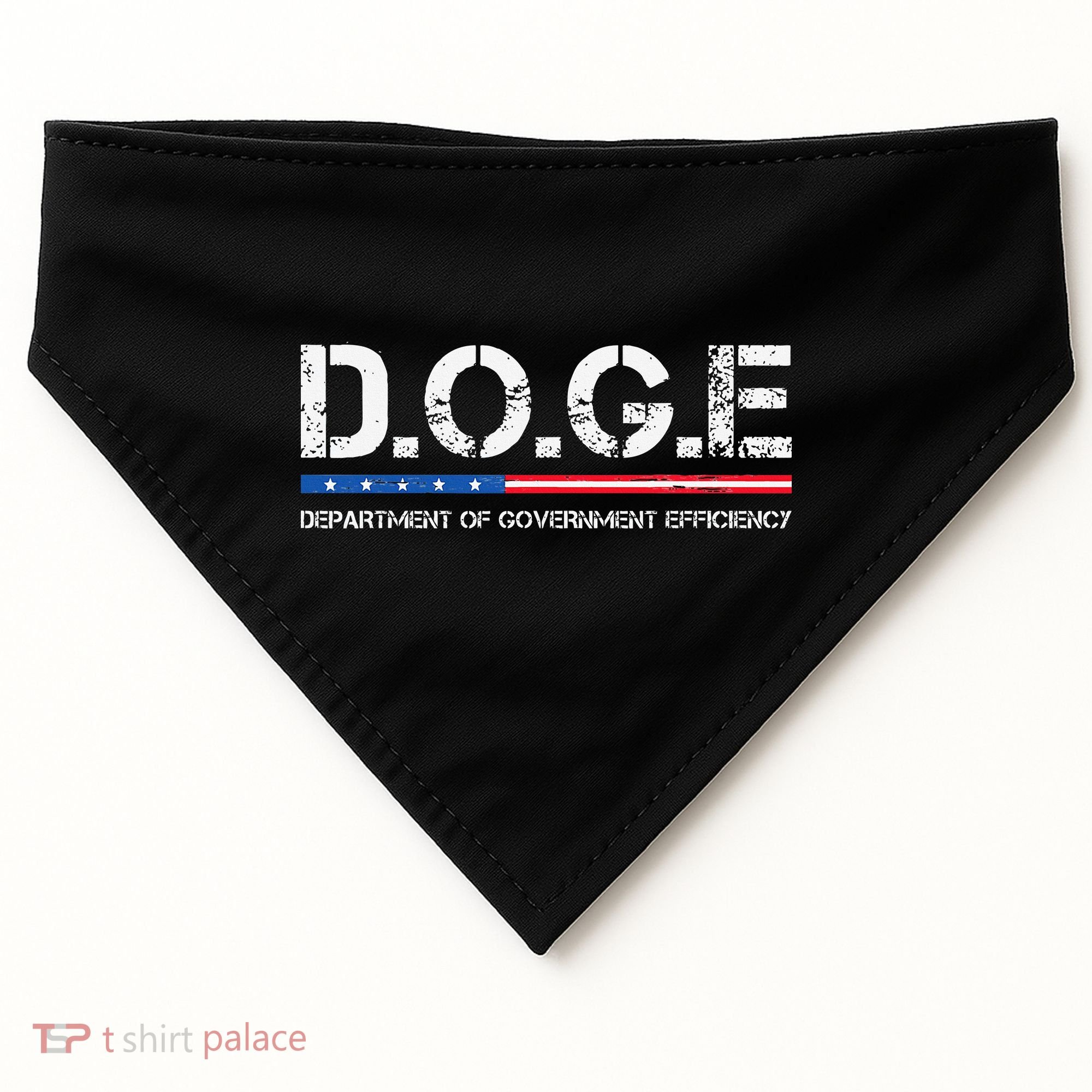 Doge D.O.G.E. Department Of Government Efficiency USA-Made Doggie Bandana