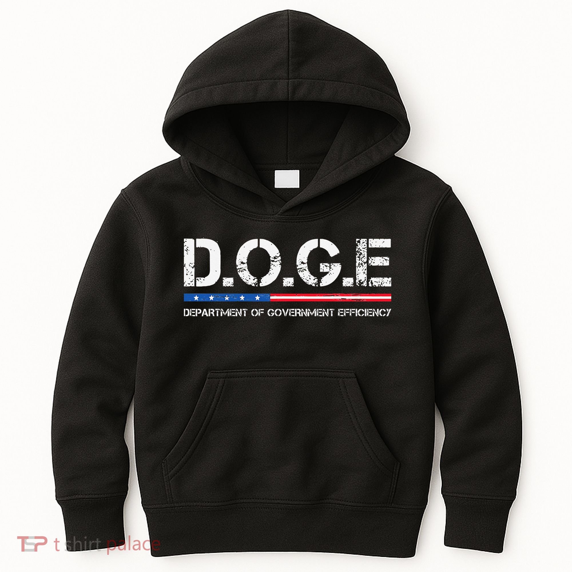 Doge D.O.G.E. Department Of Government Efficiency Kids Hoodie