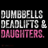 Dumbbells Deadlifts Daughters Funny Gym Workout Fathers Day Coffee Mug thumb 5