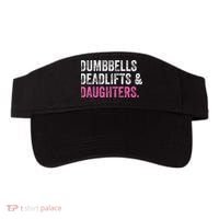 Dumbbells Deadlifts Daughters Funny Gym Workout Fathers Day Visor thumb 0