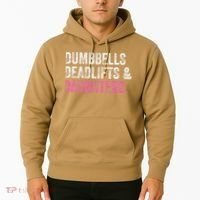 Dumbbells Deadlifts Daughters Funny Gym Workout Fathers Day Hoodie thumb 2