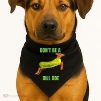 Dill Doe Dill Pickle USA-Made Doggie Bandana thumb 1